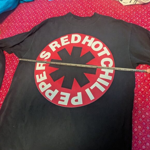 RARE Authentic Vintage Red Hot Chili Peppers Long Sleeve Concert T-Shirt Aztec - Picture 9 of 16